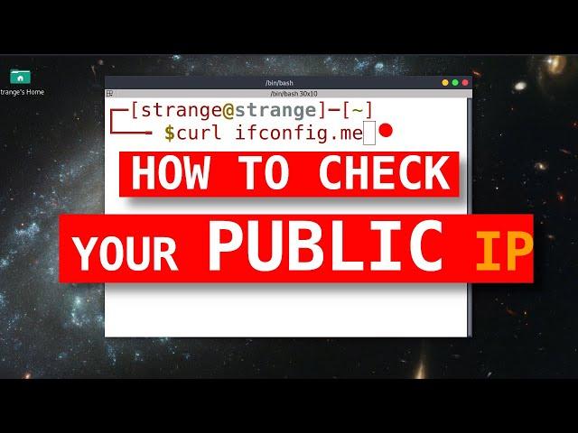 how to find public ip address in terminal linux