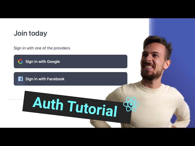 Add Auth to your React Project EASILY Tutorial