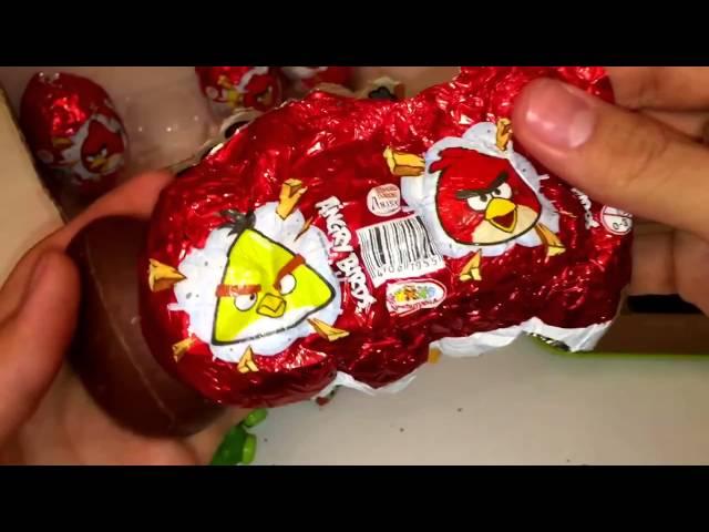 24 Surprise Eggs Angry Birds,Киндер Яйца Сюрприз Энгри Бёрдс от Конфитрейд на русском