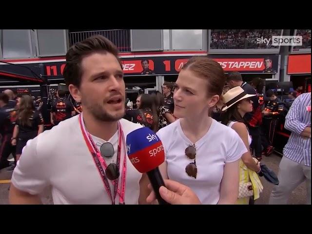 Rose Leslie and Kit Harington at the 79th Monaco F1 Grand Prix