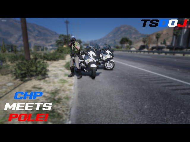 TSDOJ Episode 1 - CHP Meets Pole! - New Patrolyee Fun