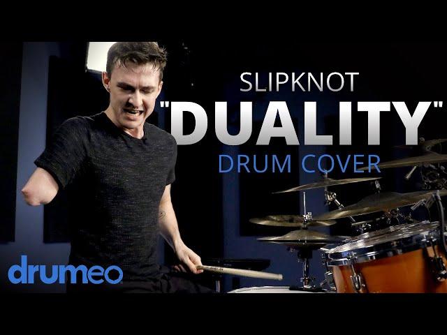 One-Armed Drummer Plays "Duality" by Slipknot