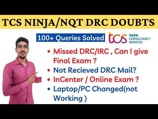 TCS NQT/Ninja DRC Missed Can I Give Final Exam | TCS NQT September 2021 | TCS NINJA 2021