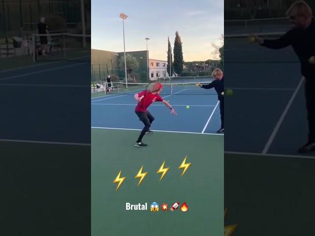 Our favorite BWEH video. Andrey Rublev's racket head speed is crazy 