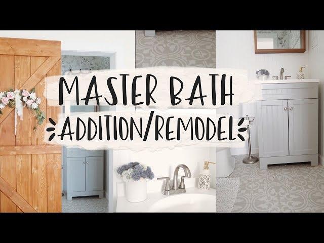 MASTER BATHROOM MAKEOVER! Full tour//under $500