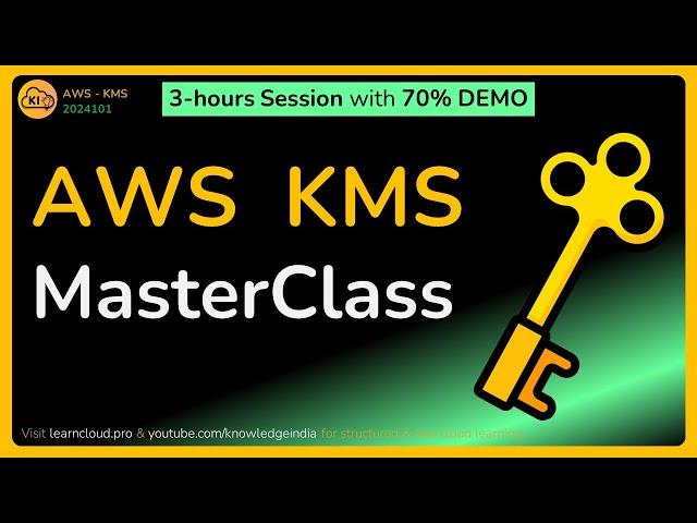 AWS KMS MASTERCLASS  KMS Key Types, Key Policy, Encryption Context, Key Alias, S3 Bucket Key