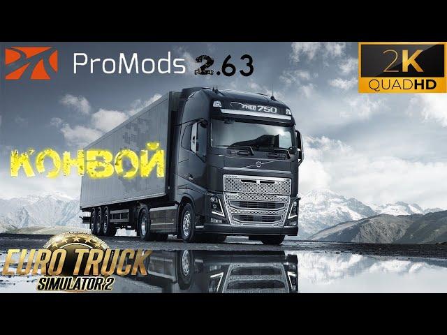 Euro Truck Simulator 2 Конвой (Promods 2.63)