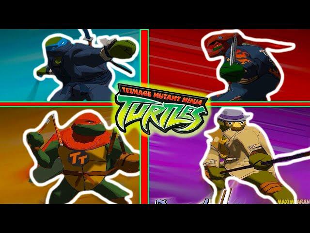 ALL TURTLE COSTUMES IN TMNT 2003 / SKIN REVIEW IN Teenage Mutant Ninja Turtles New Adventures