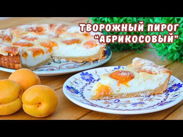 CURD PIE with APRICOTS-quick TEA pie | juliacookbook