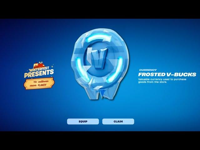 Secret FREE PRESENTS in Fortnite WINTERFEST!