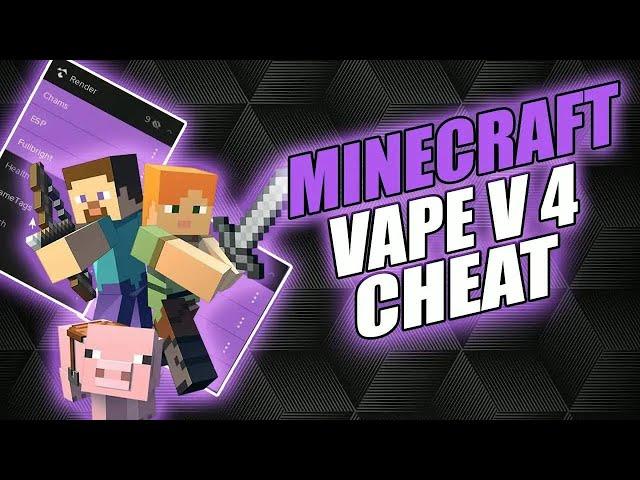 Minecraft V4 CHEAT | Killaura / Scaffold / Reach | Undetected Vape Hack Hypixel