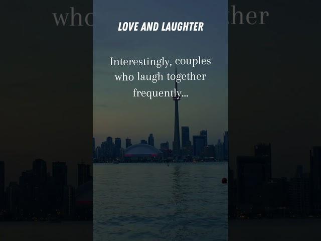 Love and Laughter: The Magical Ingredient for Stronger Relationships #quotes #relationshipscience