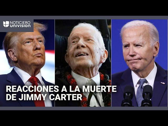 Trump y Biden reaccionan a la muerte de Jimmy Carter: tendrá un funeral de Estado