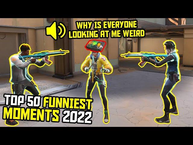 TOP 50 FUNNIEST VALORANT CLIPS OF 2022