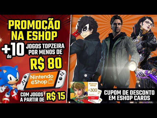 MEGA PROMOÇÃO eShop com jogos TOP a partir de R$ 15