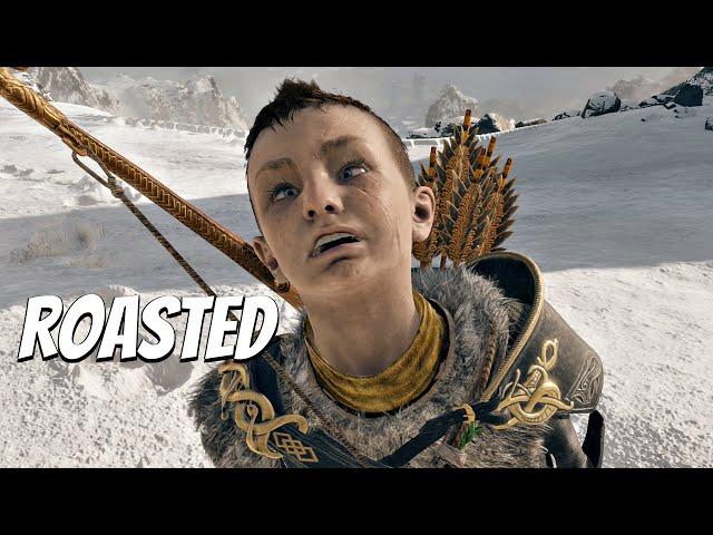 Atreus Mimics and Roasts Kratos, Kratos Gets MAD: Boy read this, boy what's that say - GOD OF WAR