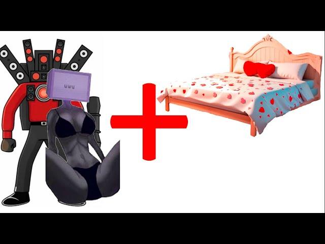 HOT TV Girl love Titan Man + Bed = ??? || Skibidi Toilet Animation