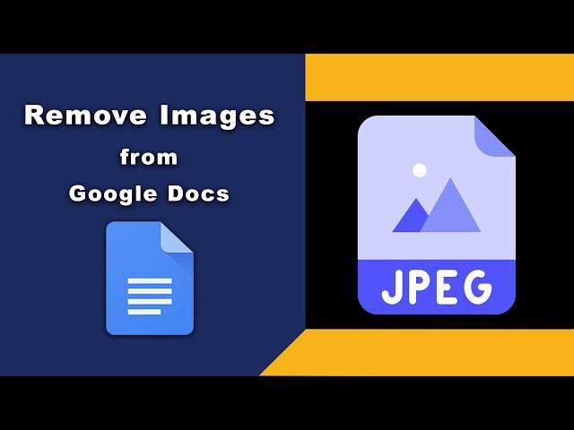 How to remove images from google docs