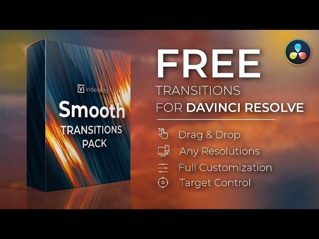 FREE Smooth Transitions Pack for DaVinci Resolve 18 | Custom Effects | Tutorial