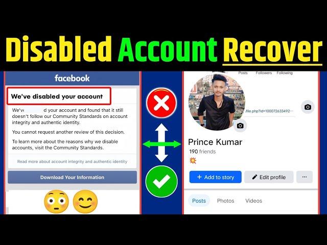 Facebook Disabled Account kaise Recover kare 180 days How To Recover Disabled Facebook Account in