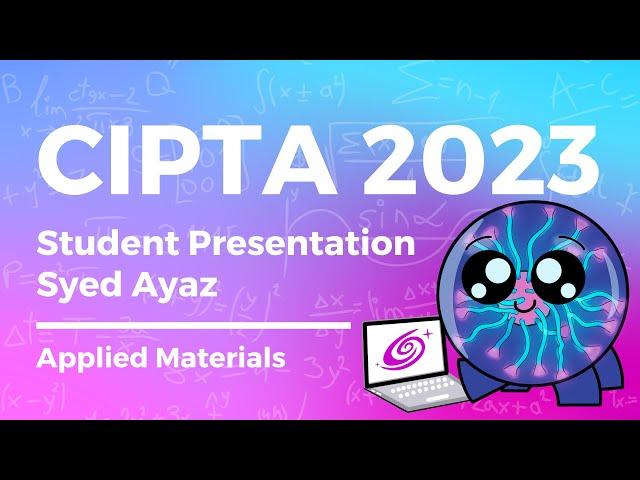 Corporate Internship Plasma Training in Alabama - Syed Ayaz Student Presentation