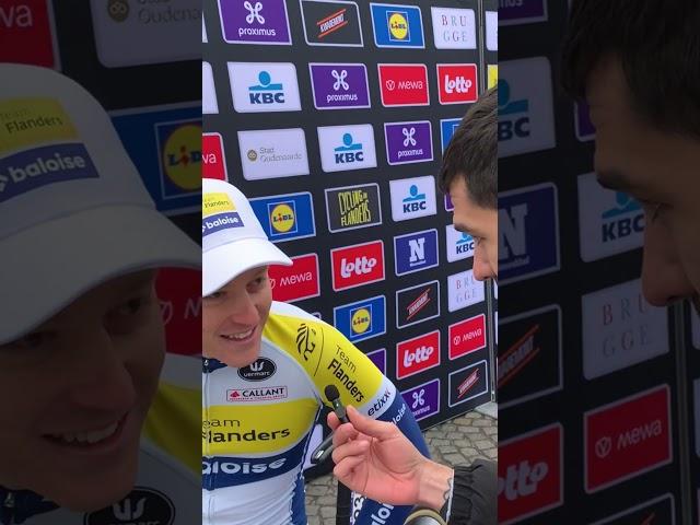 Entrevista con Jenno Berckmoes (Team - Flanders Baloise). Salida Tour de Flandes. #RVV23