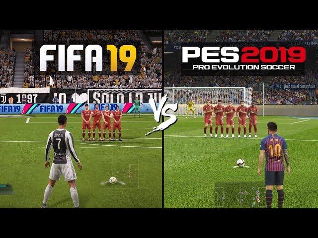 FIFA 19 vs PES 19 Gameplay Comparison