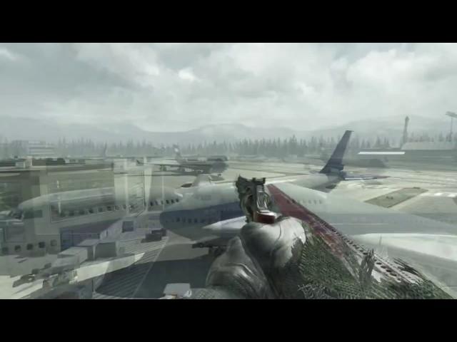 Как забраться на самолёт карта Terminal MW3