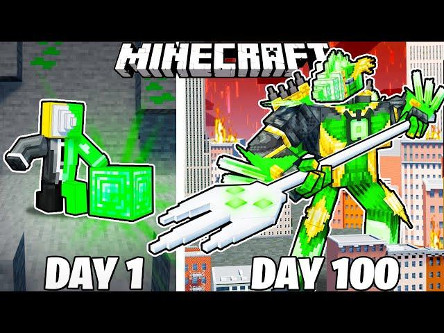 I Survived 100 Days as EMERALD PENCILMAN in Minecraft!