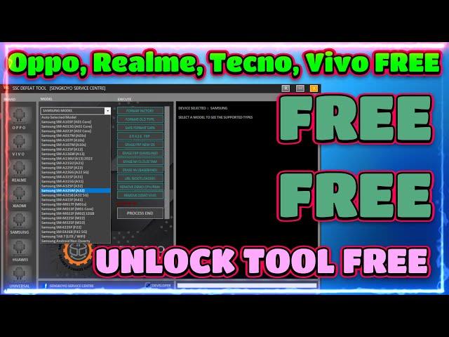 Oppo, Realme, Tecno, Vivo FREE Unlock Tool | samsung frp tool 2024, samsung frp bypass tool 2024