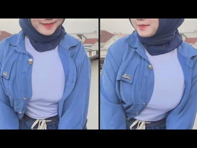 Tik tok Hijab tante tobrut goyang dribel menggoda  #tiktok #hijabstyle #tantegununggede