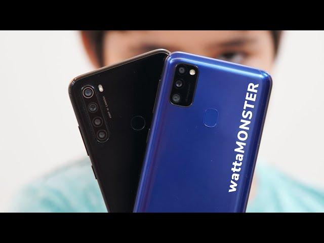 Samsung Galaxy M21 vs Redmi Note 8, Performance, Camera Battery