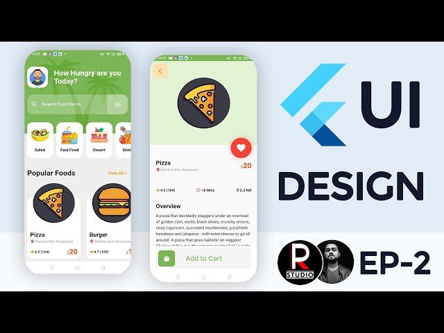 Flutter UI Design Series | Episode 2 | Flutter UI Design Tutorial - Speed Code