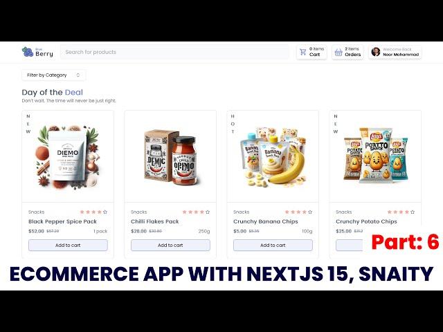 Build an E-Commerce App with Next.js 15 | Full-Stack Tutorial: Sanity, Clerk, Stripe | Part 6