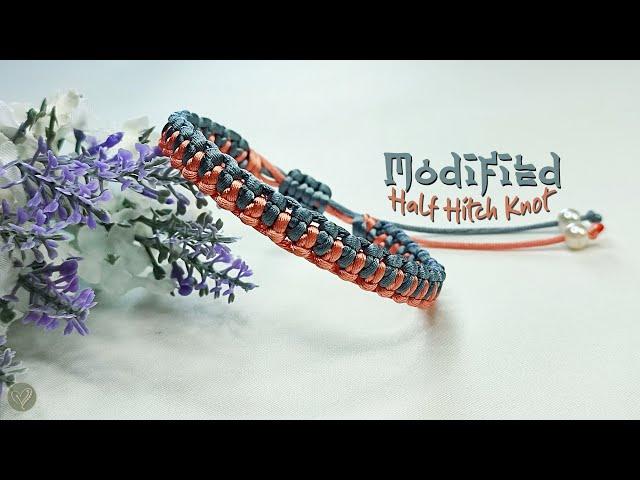 DIY Macrame Bracelet Modified Half Hitch Knot| Macrame Bracelet Tutorial