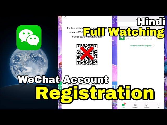 How To Create A WeChat Account In Without QR CODE scan || how to create WeChat account in Hindi ||