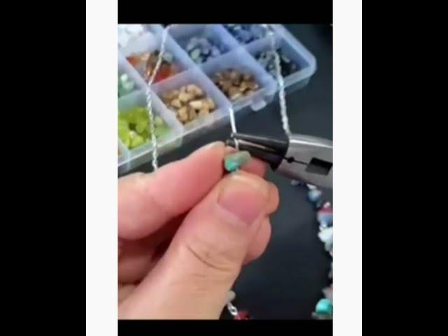 DIY Easy Way To Make Crystal Chips Stone Beads Gemstone Ring Making Kit