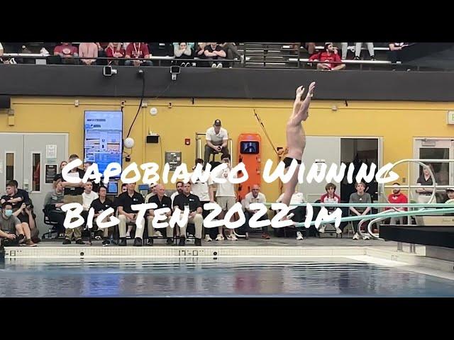 Andrew Capobianco's 2022 Men's 1m Big Ten Triumph