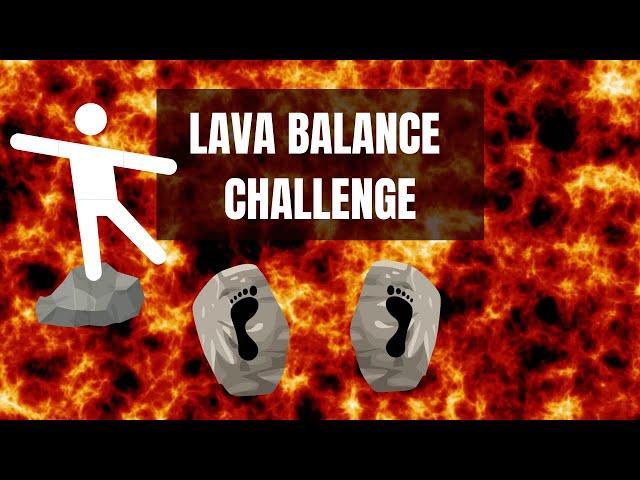 Lava Balance Challenge - Virtual Fitness Workout (Get Active Games)