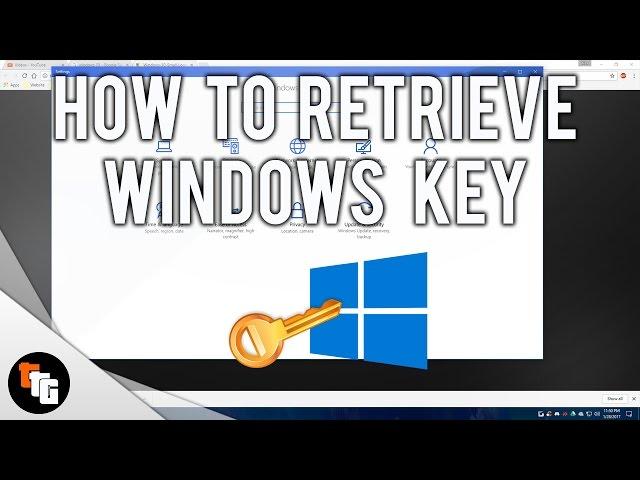 How to Retrieve Windows Product Key! 2017