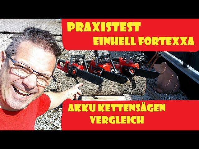 Praxistest Einhell Fortexxa Akku Kettensäge powerXchange #einhellharry