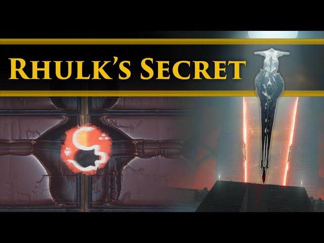 Destiny 2 Lore - The Heart of Sundered Doctrine changes EVERYTHING! Rhulk's Secret!