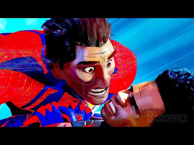 Miles Morales VS Miguel O'Hara (The Lunar Train Scene) | Spider-Man: Across the Spider-Verse | CLIP