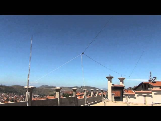 Mini Whip and Delta loop Antennas in my backyard