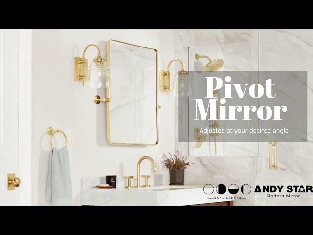 Choose this Pivot Mirror  for your bathroom!  Brand: ANDY STAR | Moon Mirror