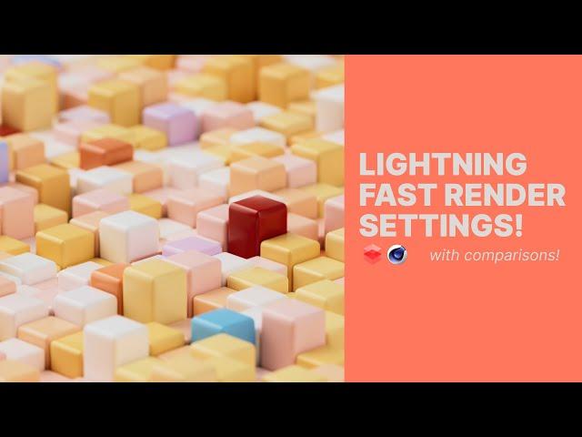 FAST render settings in C4D!