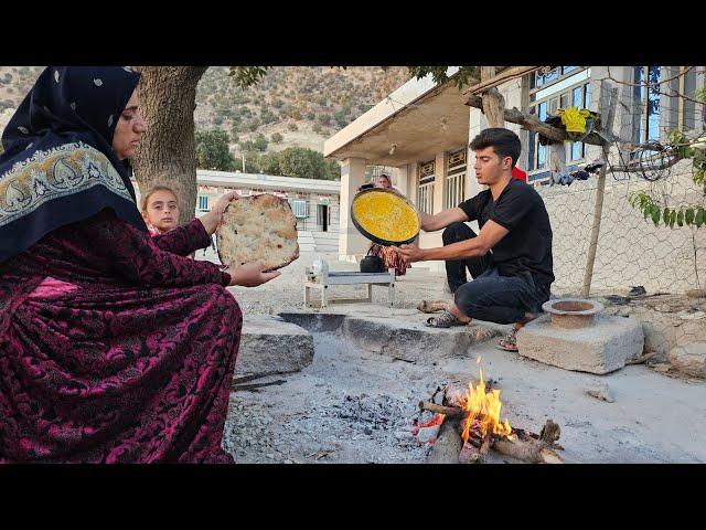 Nomadic Life: A Nomadic Boy’s Adventure in Baking Cakes on an Open Fire ️