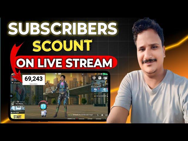 How to Add Live Subscriber Count on Live Stream Mobile ll app