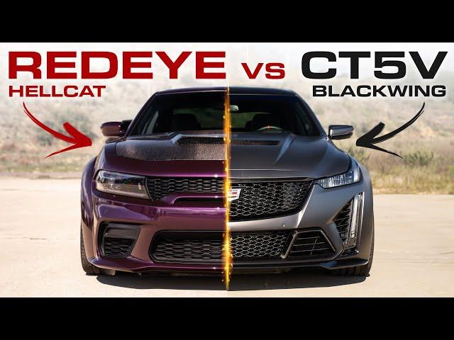 Hellcat Charger REDEYE vs Cadillac CT5-V BLACKWING - Drag Race