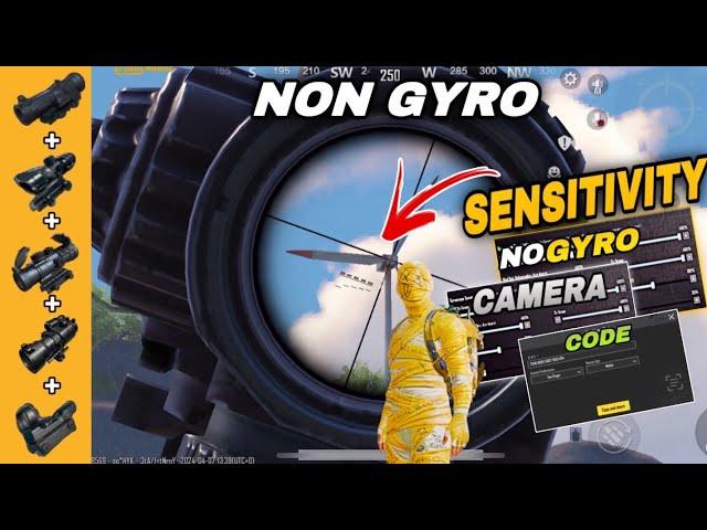 Non Gyro No Recoil sensitivity  | Best NON GYRO SENSITIVITY SETTINGS BGMI / PUBG || copy & used 